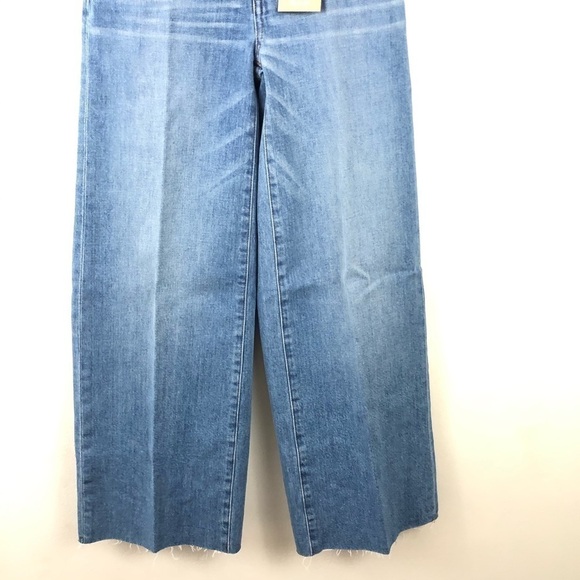 Madewell Crop Wide Leg Button Front Jeans 23 T - Picture 5 of 12